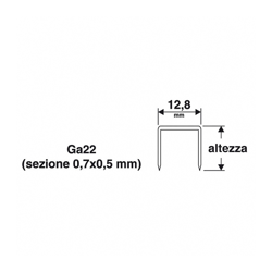 Punti per cucitrice graffettatrice puntatrice manuale da 8 mm 1455577 - Valex en oferta