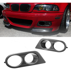 Coppia Fendinebbia Fari Fari Cornici per BMW 01 02 03 04 05 06 E46 M3 FIBRA DI CARBONIO precio