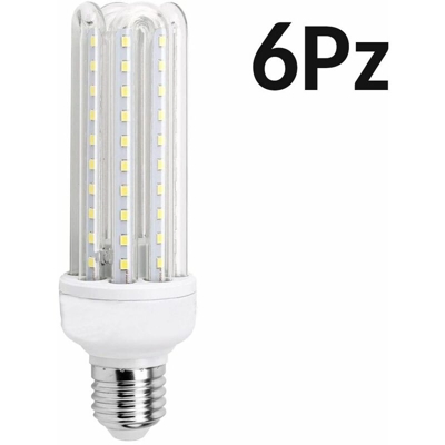 Driwei - 6PZ Lampadine led 9W smd luce fredda 6000k attacco lampadina E27 iris casa