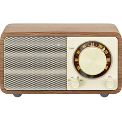 wr-7 walnut desktop analogico radio fm bluetooth batteria ricaricabile agli ioni di litio - Sangean precio