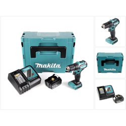 Makita DDF 483 RF1J Trapano avvitatore a batteria 18V 40Nm in valigetta Makpac + 1x Batteria BL 1830 3,0 Ah + 1x Caricabatterie DC 18 RC en oferta