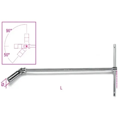 Beta - CHIAVI A T CON BUSSOLA SNODATA TIPO NORMALE PER CANDELE D'ACCENSIONE 14 9/16 ART. 959