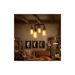 Lampadario Vintage Industriale Lampada a Sospensione Steampunk modelli : 4 luci características