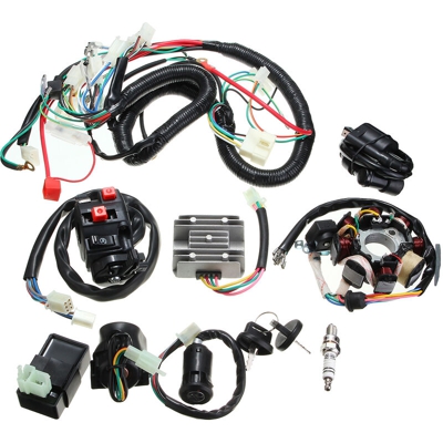 Bobina di accensione del kit di cablaggio della chiave del cablaggio CDI per 125cc-250cc