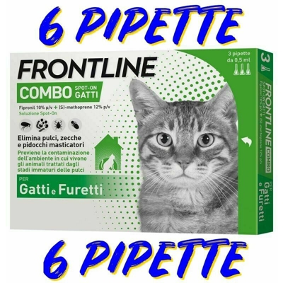 Frontline combo gatto -6 fiale - scadenza 2023 ***offerta***