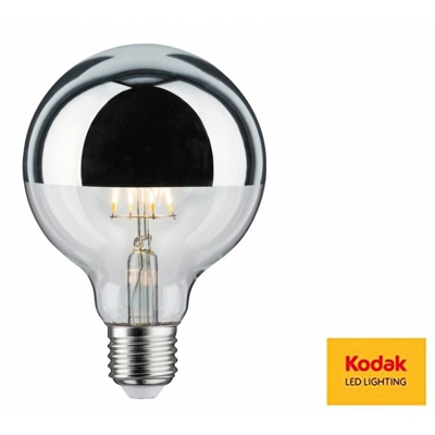 Lampadina LED Kodak 4W E27 filamento edison G80 specchio luce calda 55037