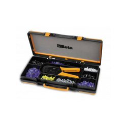 PINZA PER PUNTALINI CON ASSORTIMENTO DI 450 TERMINALI A TUBO 1606A/C9 - Beta en oferta