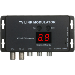 Modulatore TVLINK Convertitore da AV a RF ed estensore IR Modulatore RF, nero en oferta