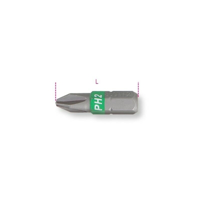 Beta - INSERTI COLORATI PER AVVITATORI PER VITI CON IMPRONTA A CROCE PHILIPS® PH 1 ART. 860PH
