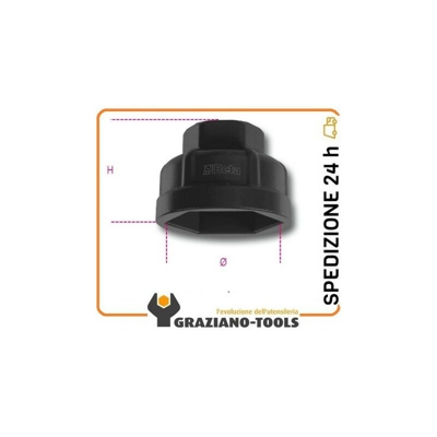 Chiave a bussola esagonale per cartucce filtro olio Ø mm 24 art. 1493AL CF