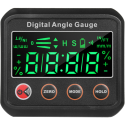 Indicatore di livello digitale a LED Indicatore di angolo Finder inclinometro Mini level box da 2,7 pollici Base magnetica con scanalatura a V con características