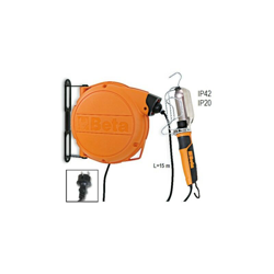 Avvolgitore automatico completo di portalampada 230 Vac con attacco E27 e gabbia in acciaio art 1843BM en oferta