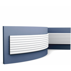 3D Rivestimento murale Decor W110F MODERN HILL pannello parete elemento decorativo design moderno bianco 2 m - Orac en oferta