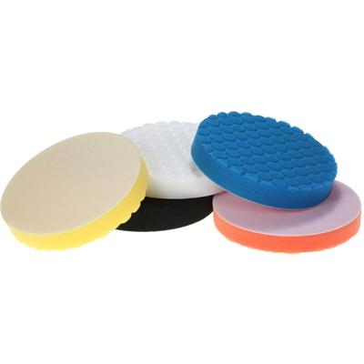 Asupermall - Tampone per lucidatura, disco in spugna, 180 mm, 7 ', set di cinque pezzi