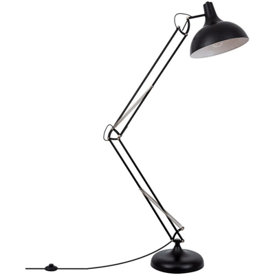 Lampada da terra Lexo Nero Alluminio - Sklum