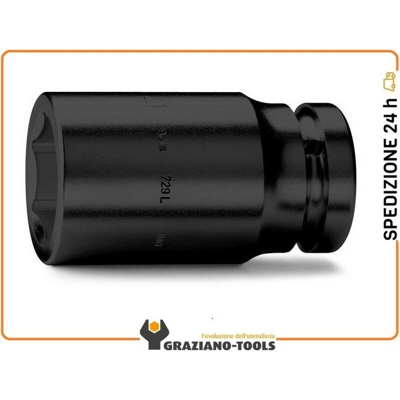 Beta - CHIAVI A BUSSOLA MACCHINA SERIE LUNGA MM 41 CON ATTACCO QUADRO FEMMINA 1' ART. 729L