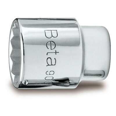 Beta - CHIAVI A BUSSOLA A MANO CON ATTACCO QUADRO FEMMINA 1/4' BOCCA POLIGONALE CROMATE MM 4 ART. 900MB