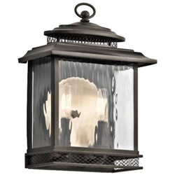 Lanterna Da Parete Media Da Esterno 2 Luci Light Olde Bronze, E14 en oferta