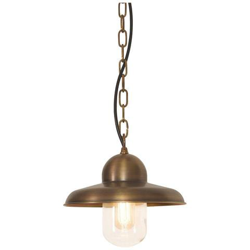 Lanterna A Catena Da Soffitto Da Esterno 1 Luce Ottone Ip44, E27 características