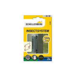 50673 - Coppia di cerniere per zanzariere, da incollare, colore: Marrone - Schellenberg en oferta