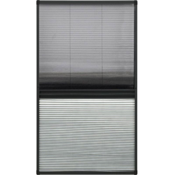 Zanzariera Plissettata Finestra Alluminio 80x160 cm con Tendina - Antracite - Vidaxl en oferta
