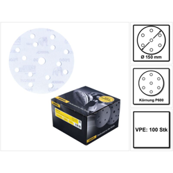 Mirka BASECUT Disco abrasivo Grip 150 mm P600 / 15 fori - 100 pz. ( 2261109961 ) precio