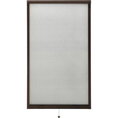 vidaXL Zanzariera Avvolgibile per Finestre Marrone 90x170 cm - Marrone