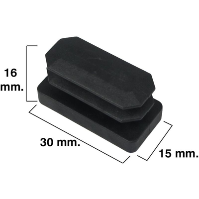 GOMMINO INTERNO RETTANGOLARE in PVC 15X30 mm MAURER Conf. 4 pz