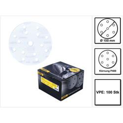 Mirka BASECUT Disco abrasivo Grip 150 mm P400 / 15 fori - 100 pz. ( 2261109941 ) en oferta