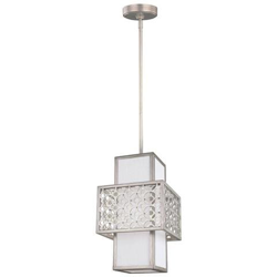Lampadario A 1 Luce Argento, E27 en oferta