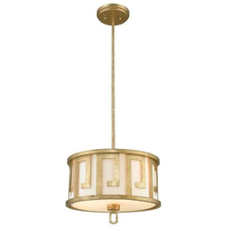 Pendente Duo-mount Da Soffitto Rotondo Medio A 2 Luci Oro, E27 precio