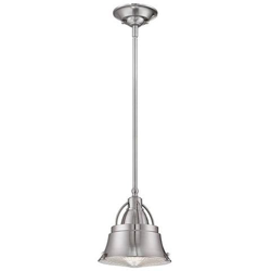 Mini Sospensione A Soffitto A Cupola A 1 Luce Nichel Spazzolato, E27 en oferta