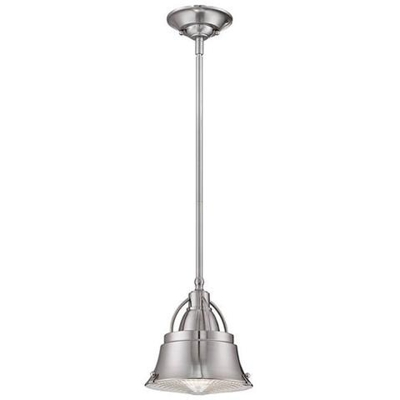 Mini Sospensione A Soffitto A Cupola A 1 Luce Nichel Spazzolato, E27