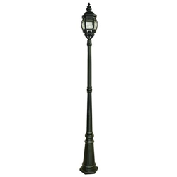 Lampione Da Esterno 1 Luce Nero Ip44, E27 en oferta