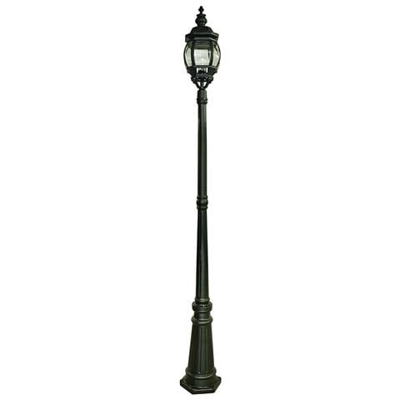 Lampione Da Esterno 1 Luce Nero Ip44, E27