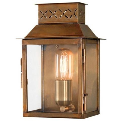 Lanterna Da Parete Per Esterno 1 Luce Luce Ottone Ip44, E27