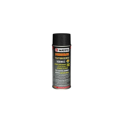 VERNICE SPRAY MULTIUSO TESTURIZZATO PER PARAURTI E FASCELATERALI 400ml MACOTA NERO GRIGIO NERO