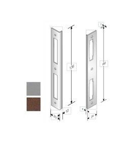 INCONTRO SERRATURE PATENT BQ 8x70 BRONZATO GB