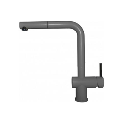 Miscelatore Monocomando con canna girevole e doccetta estraibile Stream Plus 24x31 cm Keratek Plus Dark Grey 99 precio
