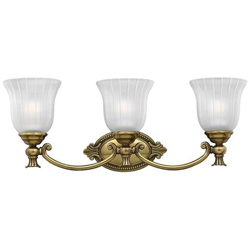 Applique A 3 Luci Da Bagno Sopra Lo Specchio Ottone Brunito Ip44, G9 características