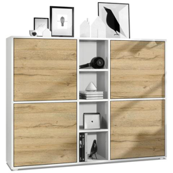 Credenza Genova V3 In Rovere Bianco Opaco E Naturale características