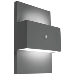 Applique Da Esterno 1 Luce Con Pir Grafite, Attacco E27 en oferta