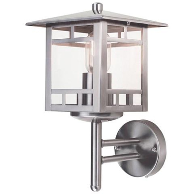 Lanterna Da Parete Per Esterno A 1 Luce In Acciaio Inox, Attacco E27