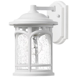 Lanterna Da Parete Media Da Esterno 1 Luce, Bianca, Ip44, E27 precio