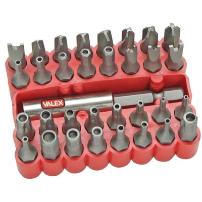 Inserti magnetici 33 pz avvitatore valex forchetta forato resistorx 1460689