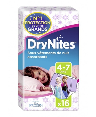 Huggies Drynites Pannolini Ragazza 4/7 Anni 16 Pezzi