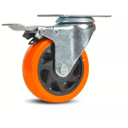 Ruota Ruote Rotella Carrello 75X32 Mm Carrelli Staffa Girevole Freno Ricambio 14 precio