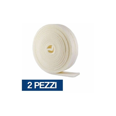 Brixo - 2PZ PARASPIFFERI PARAFREDDO NASTRO SIGILLO PORTE FINESTRE STRISCIA ADESIVA 13761