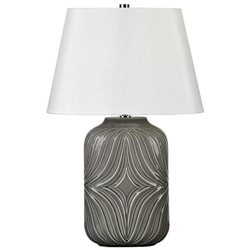 Lampada Da Tavolo A 1 Luce - Grigio, E27 en oferta