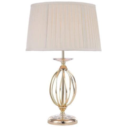 Lampada Da Tavolo A 1 Luce In Ottone Lucido, Attacco E27 precio